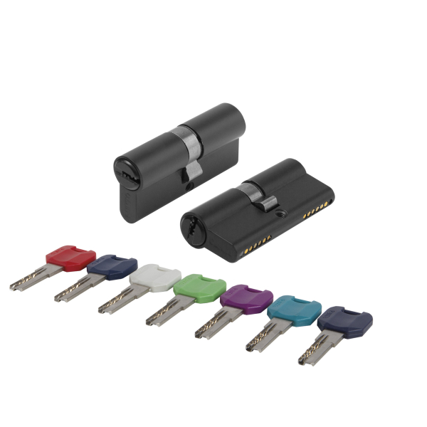Цилиндровый механизм MaxPro7000Key70mm(30+10+30) BL черный 7key 